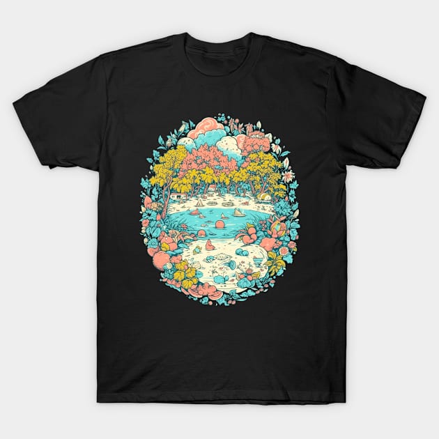 Wave Riding Season T-Shirt by Marco Massano Art